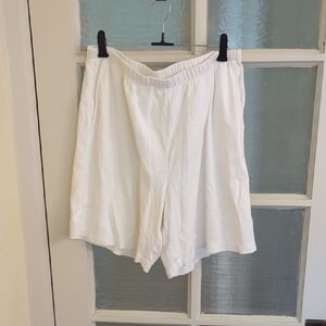 Lands' End Women's Athletic White Shorts